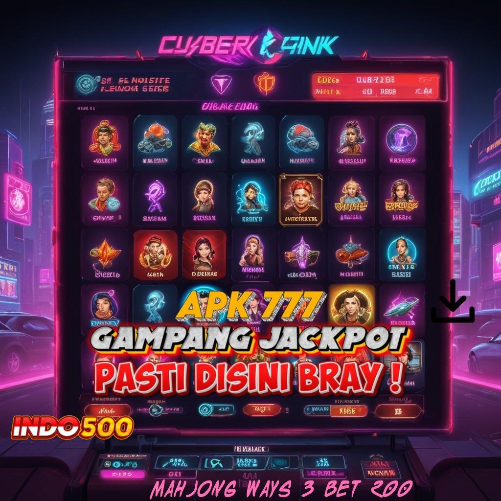 MAHJONG WAYS 3 BET 200 ♍ Segera Coba Spin Dengan Pola Baru Gacor