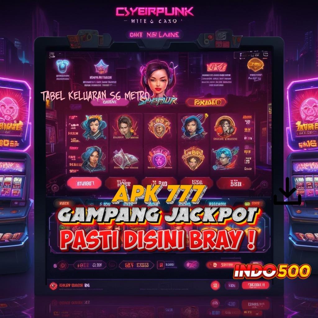 TABEL KELUARAN SG METRO Dp Tanpa Potongan 5000 Apk Slot Gacor 777 Android iOS Terupdate